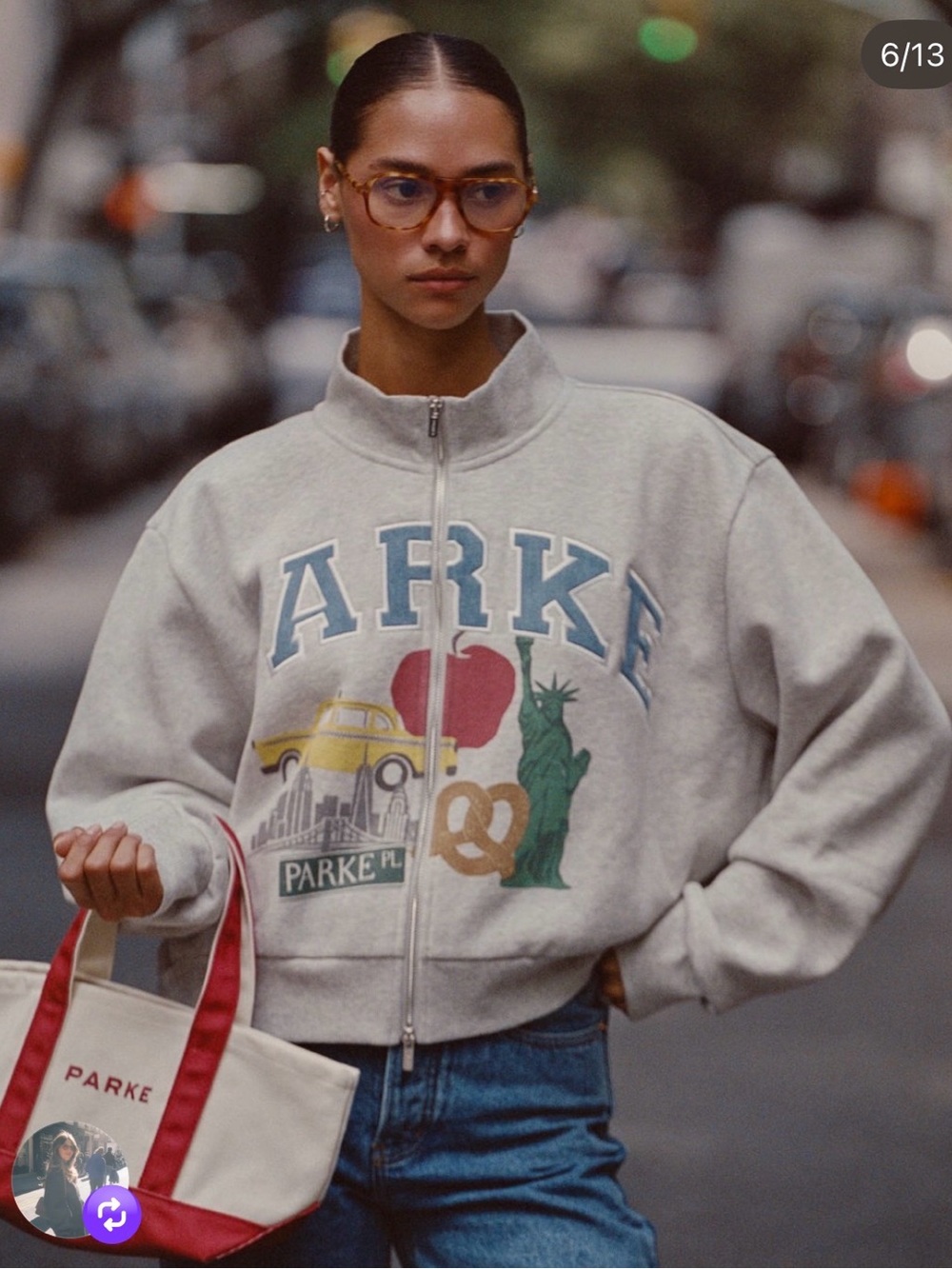 Parke NYC Graphic Zip Up L/XL